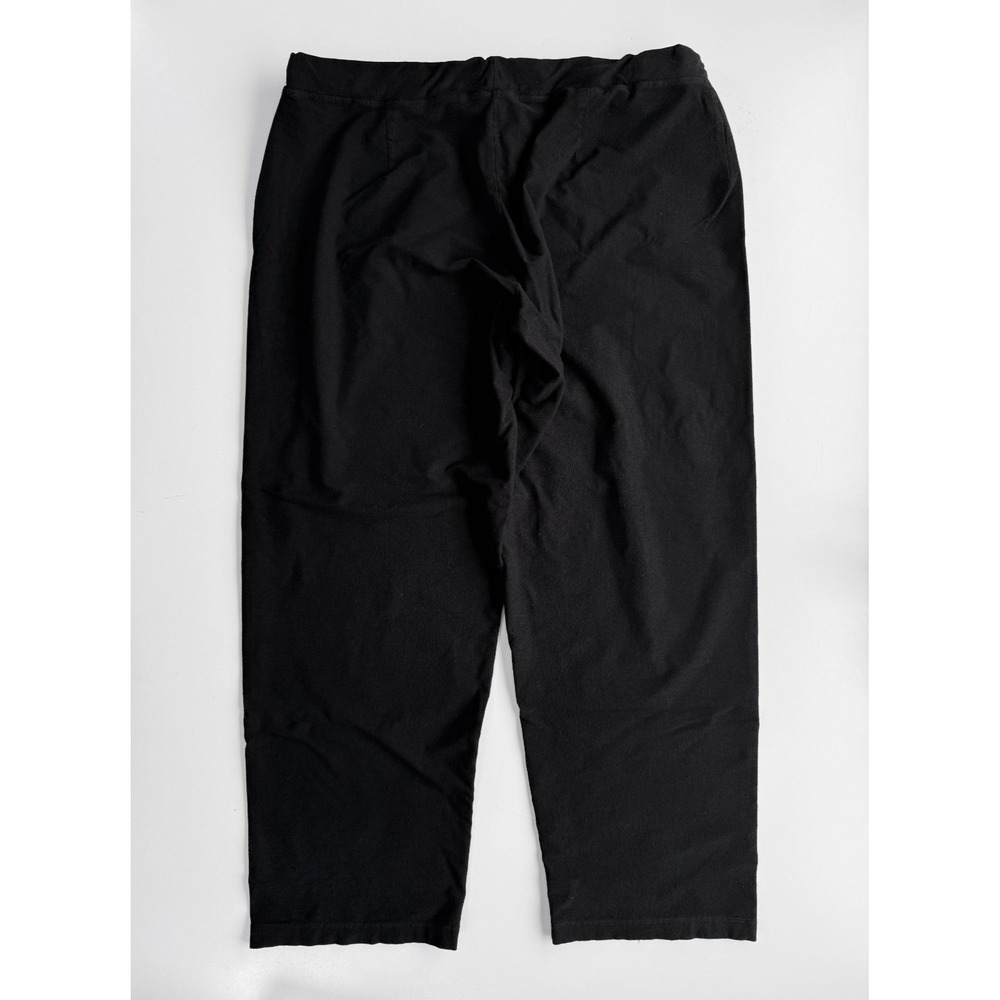 EILEEN FISHER Pull-On Elastic Waist Black Casual/Dressy Pants Womens XL USA Made